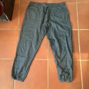 Colorfast sweatpants gray grey size large l drawstring pockets